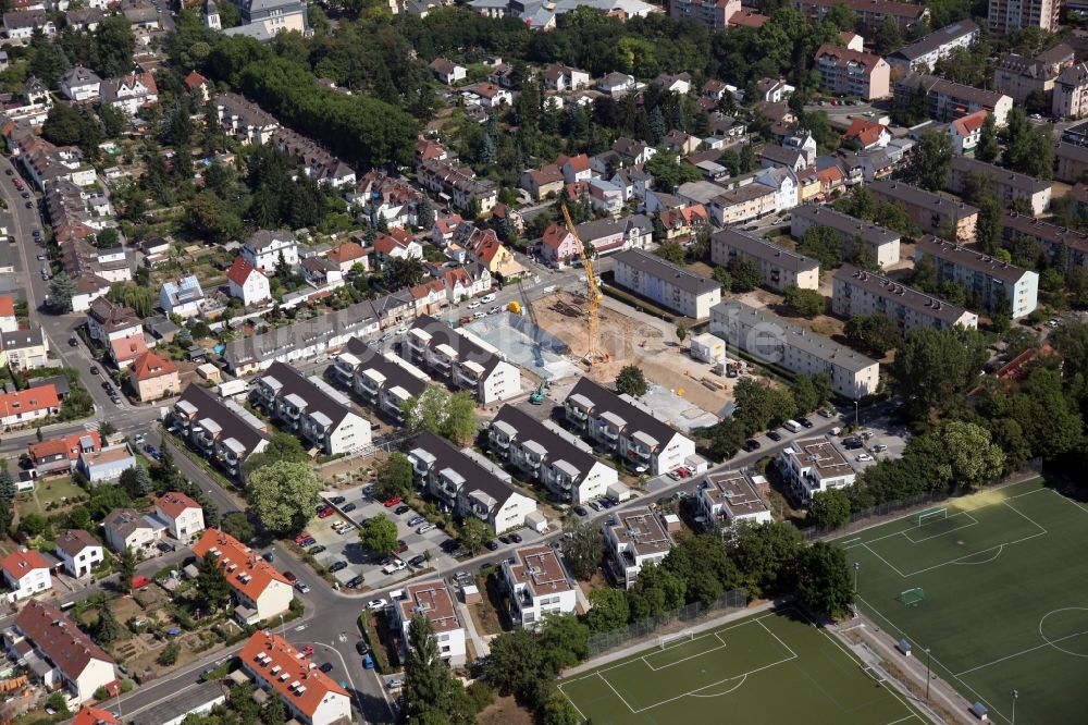 Luftaufnahme Mainz - Baustelle zum Neubaugebiet in der Suderstraße in Mainz im Bundesland Rheinland-Pfalz