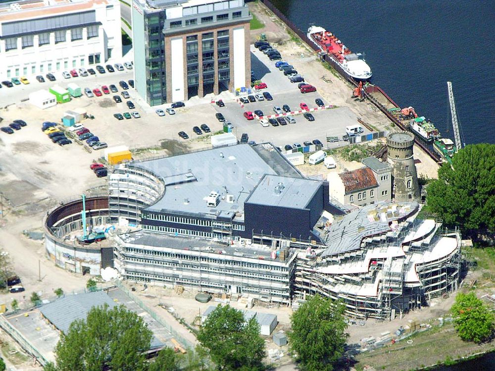 Luftbild Potsdam / BRB - Baustelle zum neuen Hans Otto Theater