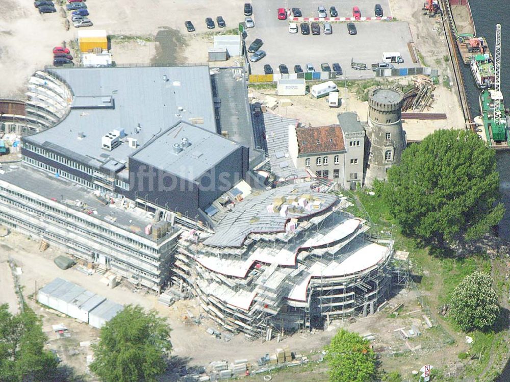 Luftaufnahme Potsdam / BRB - Baustelle zum neuen Hans Otto Theater