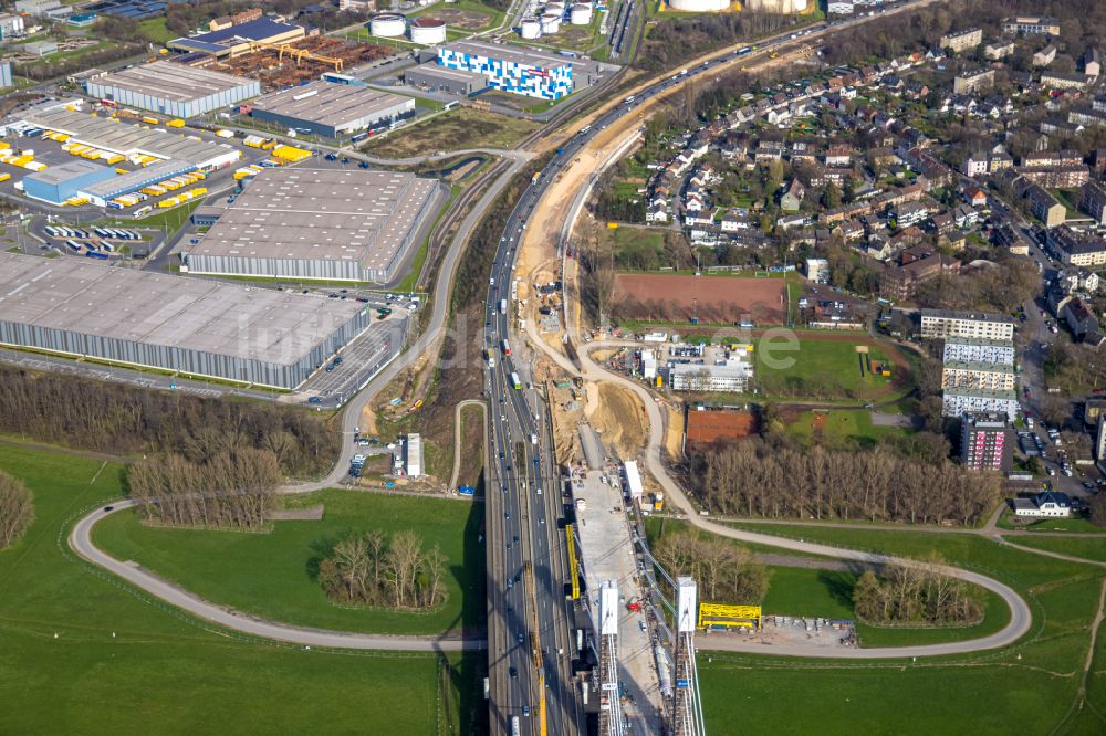 Duisburg Aus Der Vogelperspektive: Baustelle Zum Sanierung Und ...