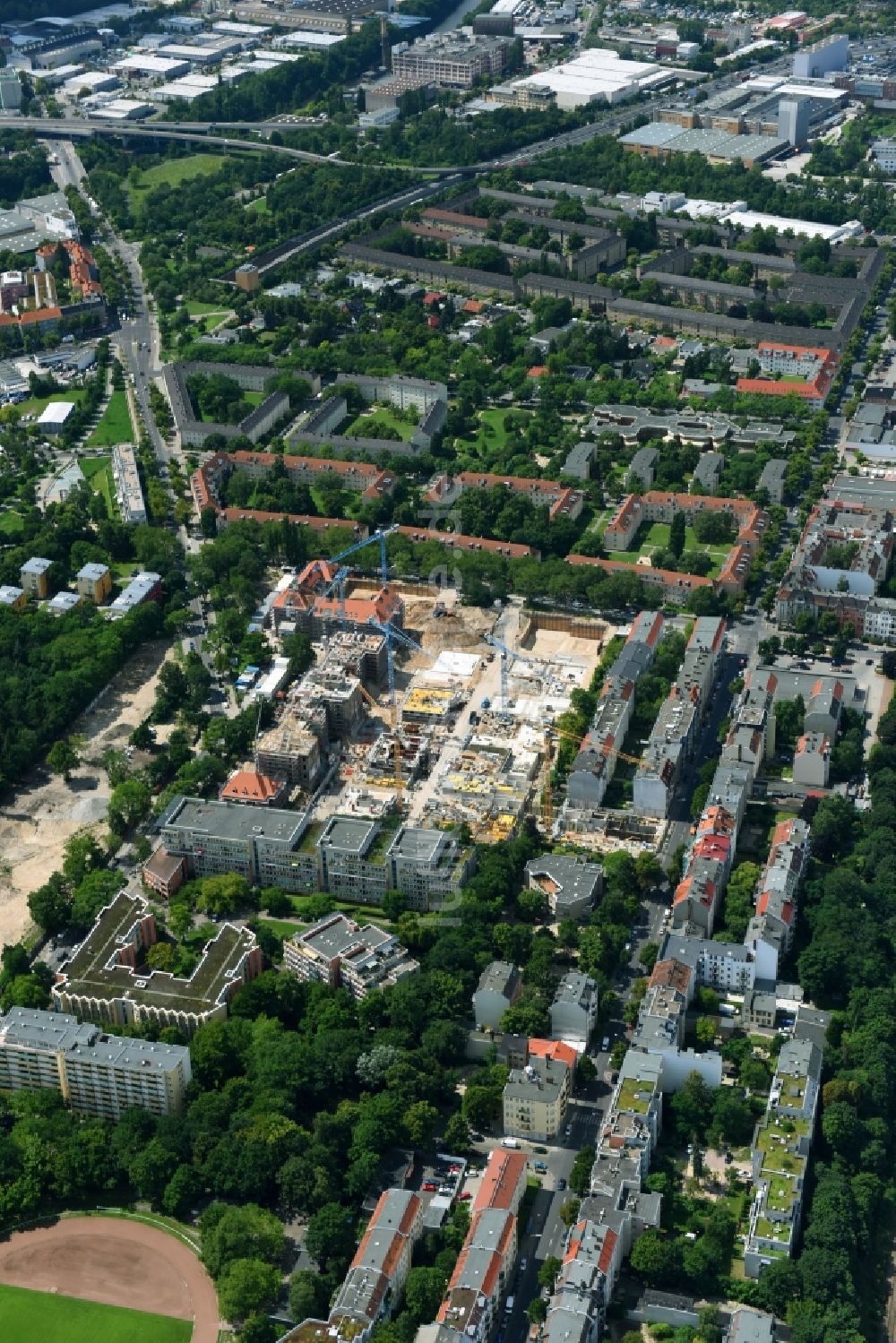 Luftbild Berlin - Baustelle Zum Umbau Und Ausbau Des Denkmalgeschützten ...