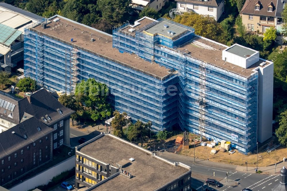 Hamm aus der Vogelperspektive: Baustelle zum Umbau des Bürogebäudes der Agentur für Arbeit Hamm in Hamm im Bundesland Nordrhein-Westfalen