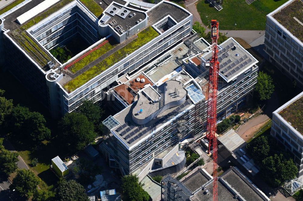 Luftaufnahme Stuttgart - Baustelle zum Umbau am Gebäudekomplex der Diakonie-Sozialstationen in Württemberg in Stuttgart im Bundesland Baden-Württemberg, Deutschland