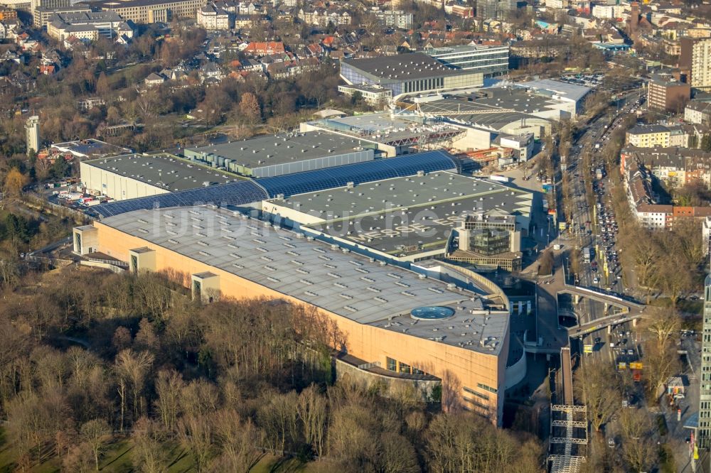 Luftbild Essen - Baustelle zum Umbau der Messe in Essen im Bundesland Nordrhein-Westfalen