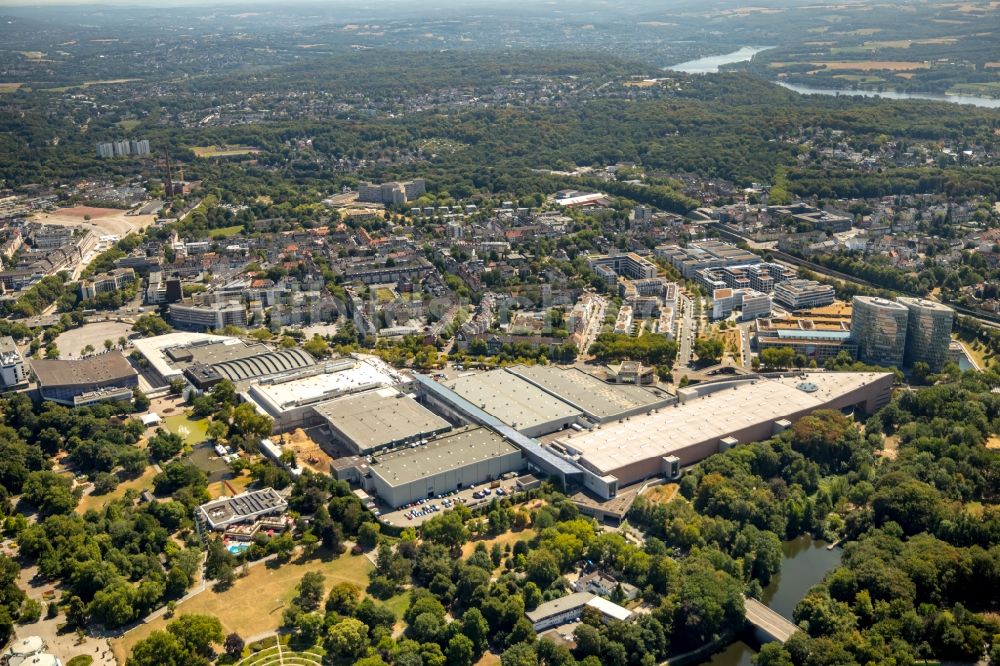 Essen aus der Vogelperspektive: Baustelle zum Umbau der Messe in Essen im Bundesland Nordrhein-Westfalen