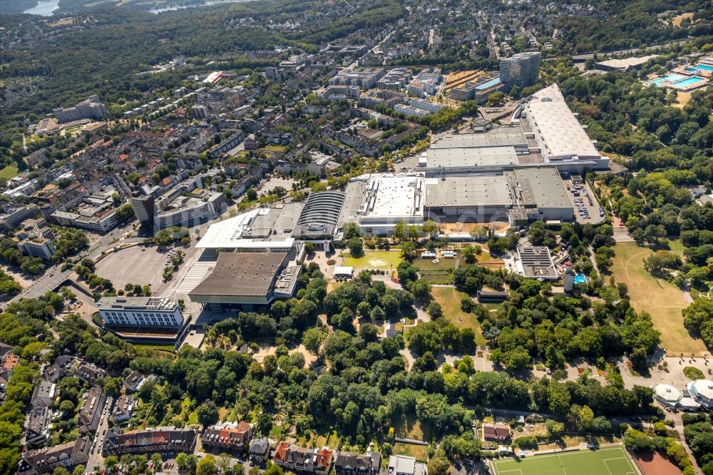 Essen aus der Vogelperspektive: Baustelle zum Umbau der Messe in Essen im Bundesland Nordrhein-Westfalen