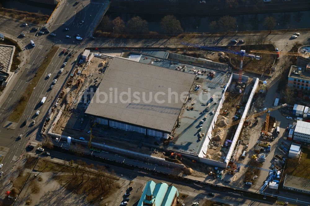 Luftbild Berlin - Baustelle zum Umbau der Neue Nationalgalerie in Berlin, Deutschland