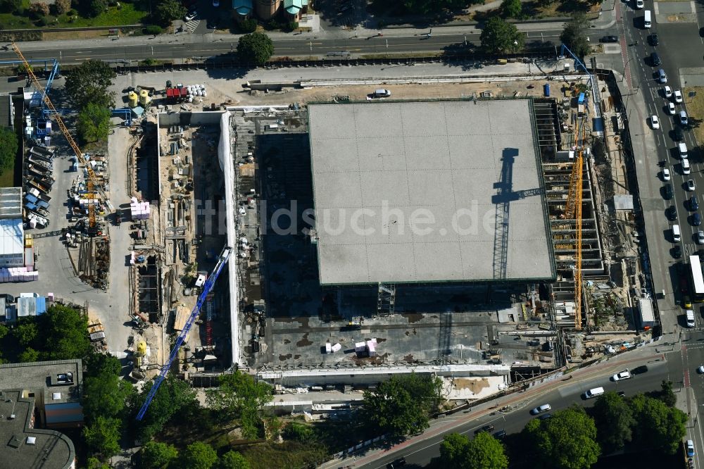 Luftbild Berlin - Baustelle zum Umbau der Neue Nationalgalerie an der Potsdamer Straße in Berlin, Deutschland