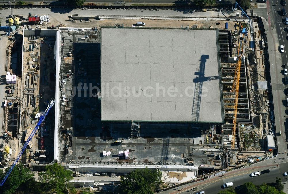 Luftaufnahme Berlin - Baustelle zum Umbau der Neue Nationalgalerie an der Potsdamer Straße in Berlin, Deutschland