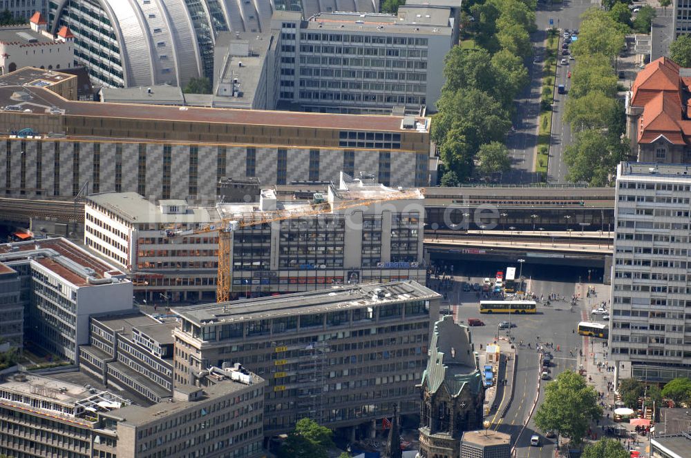 Luftaufnahme Berlin - Baustelle zum Zoofenster Hochhaus am Hardenbergplatz