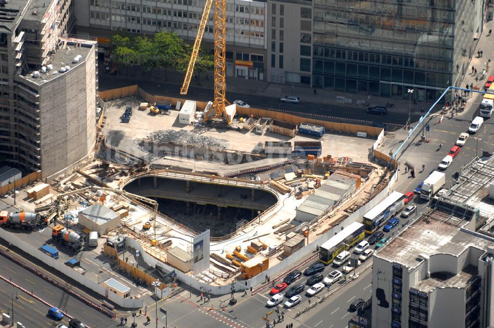 Luftaufnahme Berlin - Baustelle zum Zoofenster Hochhaus am Hardenbergplatz