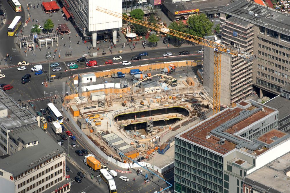 Luftaufnahme Berlin - Baustelle zum Zoofenster Hochhaus am Hardenbergplatz