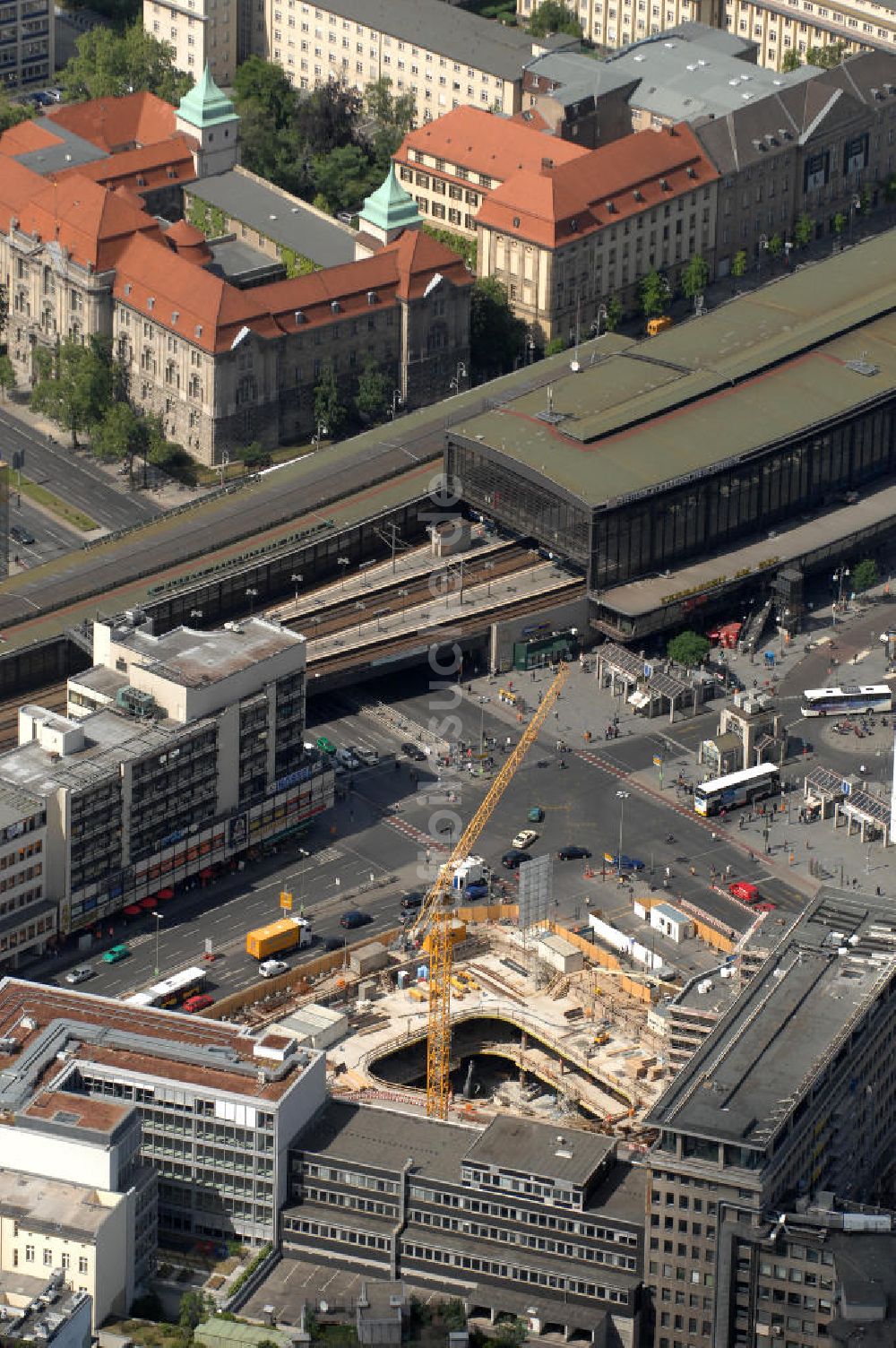 Berlin von oben - Baustelle zum Zoofenster Hochhaus am Hardenbergplatz