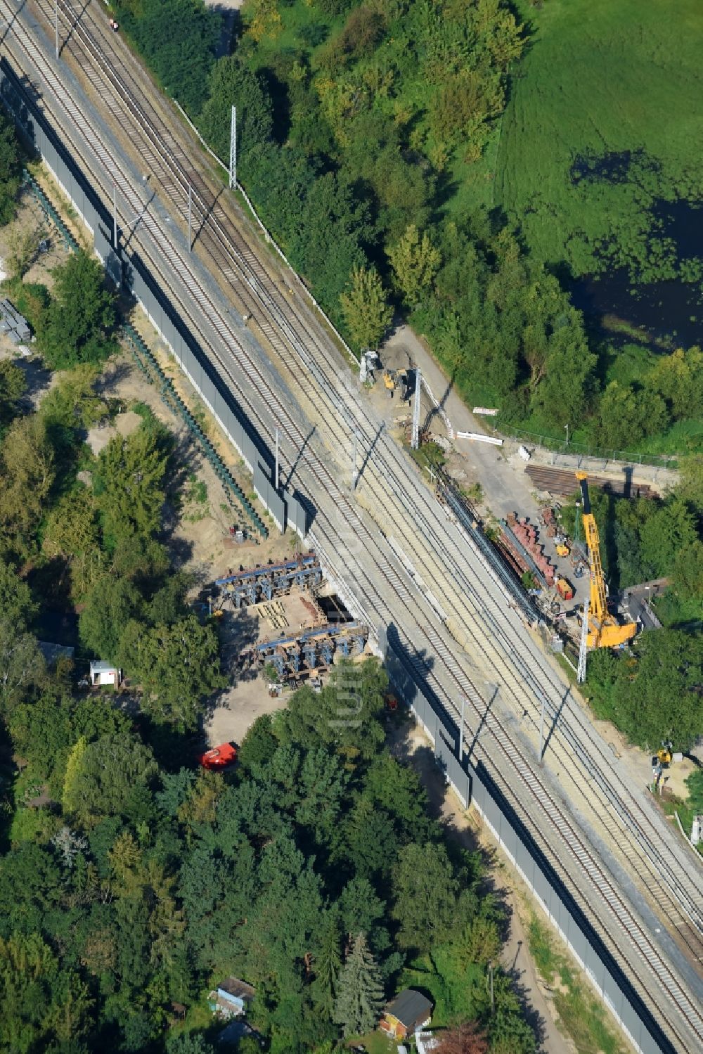 Berlin Aus Der Vogelperspektive: Baustelle Zur Sanierung Des Bahn ...