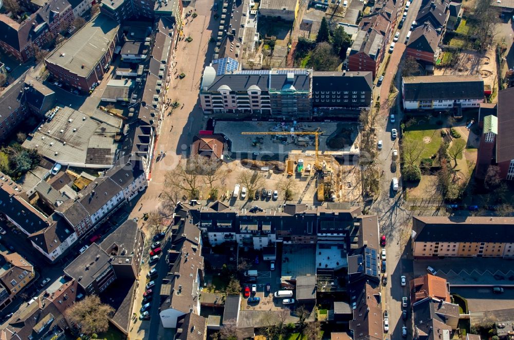 Luftbild Oberhausen - Baustelle zur Umgestaltung des Marktplatzes im Stadtteil Osterfeld in Oberhausen im Bundesland Nordrhein-Westfalen