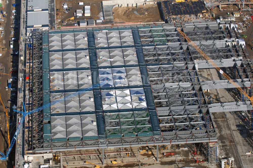 Schönefeld von oben - Baustellen am Flughafen Berlin-Schönefeld BBI - Construction fields at Berlin-Schoenefeld Airport BBI