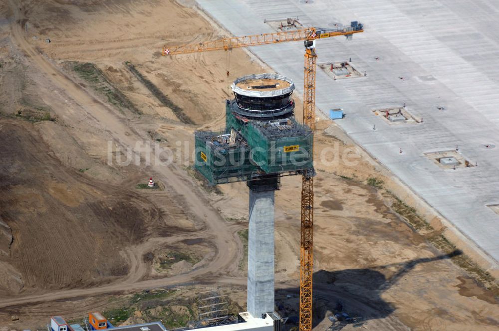 Schönefeld von oben - Baustellen am Flughafen Berlin-Schönefeld BBI - Construction fields at Berlin-Schoenefeld Airport BBI