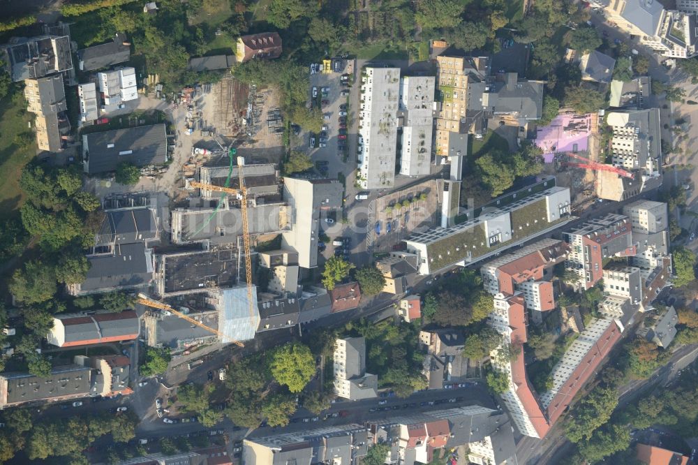 Potsdam von oben - Baustellen in Potsdam im Bundesland Brandenburg