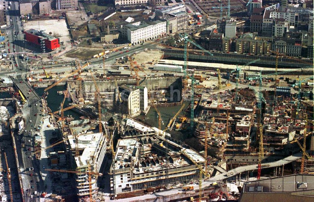 Berlin von oben - Baustellen am Potsdamer Platz