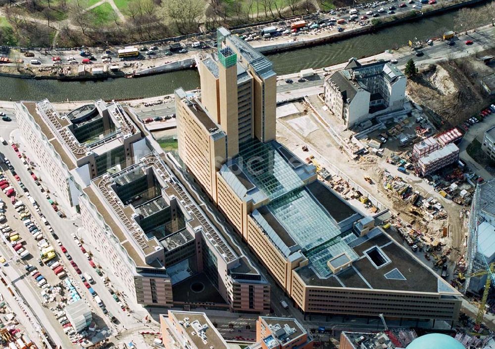 Luftaufnahme Berlin-Tiergarten - Baustellen am Potsdamer Platz.