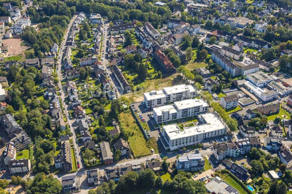 Luftaufnahme Gevelsberg - Baustellen zum Neubau eines Stadtquartier Feverquartier in Gevelsberg im Bundesland Nordrhein-Westfalen, Deutschland