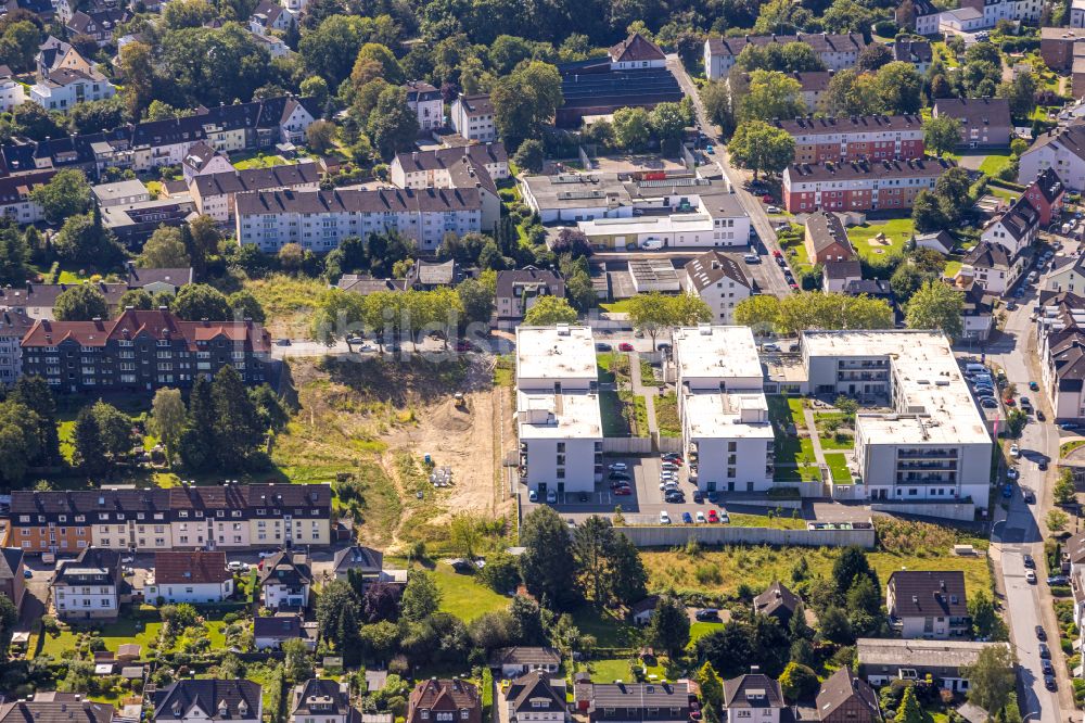 Gevelsberg aus der Vogelperspektive: Baustellen zum Neubau eines Stadtquartier Feverquartier in Gevelsberg im Bundesland Nordrhein-Westfalen, Deutschland