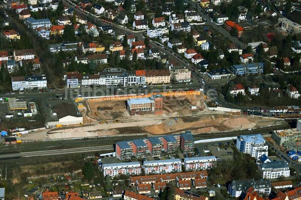 Luftaufnahme Nürnberg - Baustellen zum Neubau eines Stadtquartiers