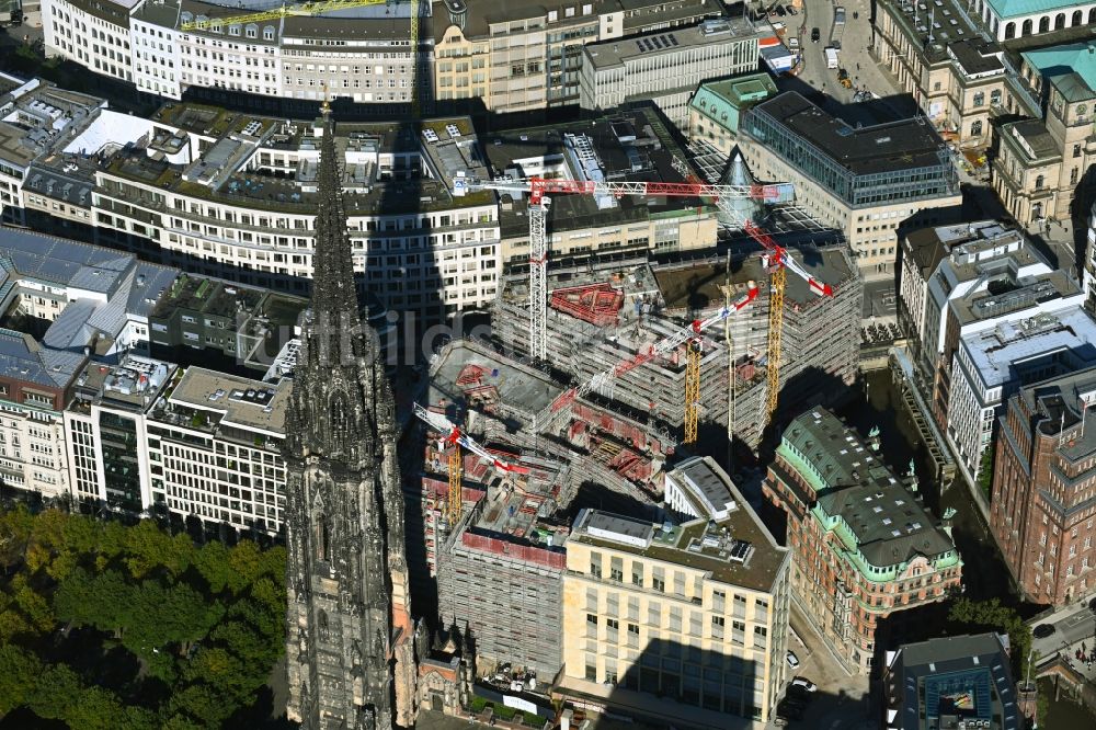 Hamburg aus der Vogelperspektive: Baustellen zum Neubau eines Stadtquartiers BURSTAH in Hamburg, Deutschland