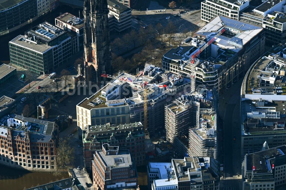 Hamburg aus der Vogelperspektive: Baustellen zum Neubau eines Stadtquartiers BURSTAH in Hamburg, Deutschland