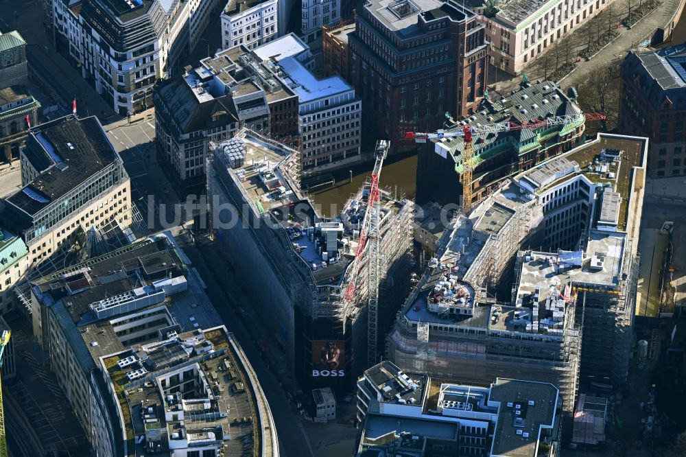 Luftbild Hamburg - Baustellen zum Neubau eines Stadtquartiers BURSTAH in Hamburg, Deutschland