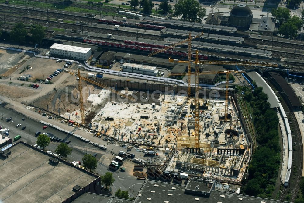 Köln von oben - Baustellen zum Neubau eines Stadtquartiers MesseCity Köln im Ortsteil Innenstadt in Köln im Bundesland Nordrhein-Westfalen - NRW, Deutschland