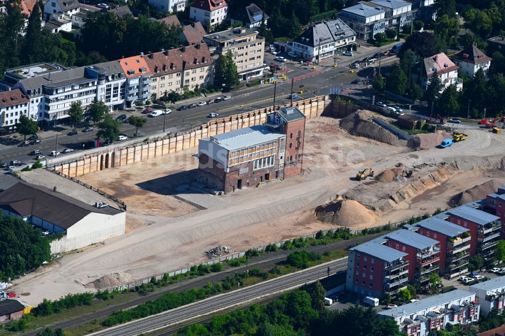 Luftaufnahme Nürnberg - Baustellen zum Neubau eines Stadtquartiers im Ortsteil Sankt Jobst in Nürnberg im Bundesland Bayern, Deutschland