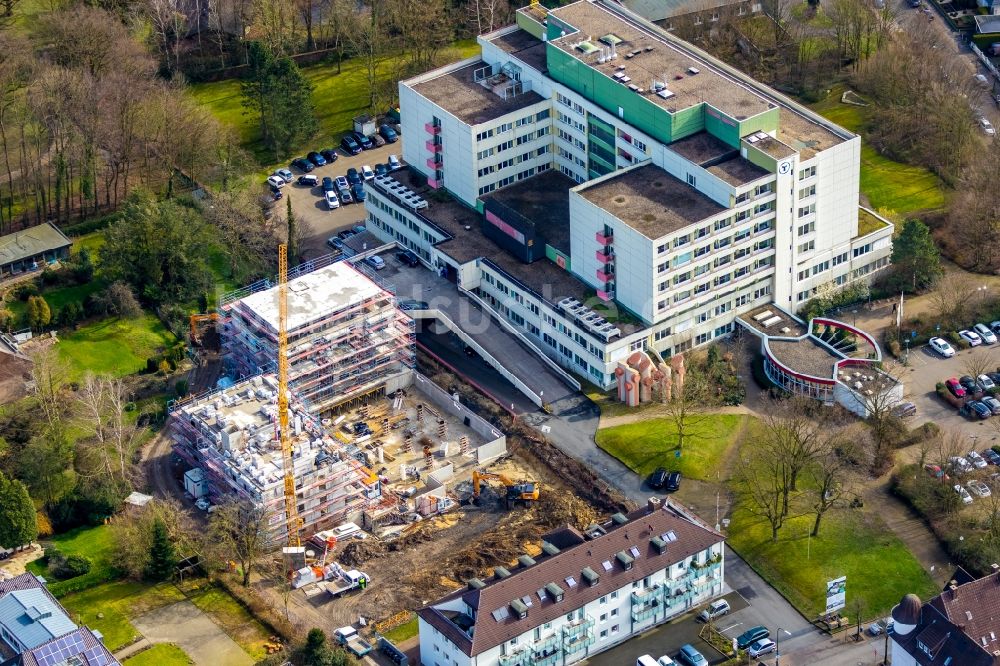 Luftaufnahme Hamm - Baustellen zum Neubau eines Stadtquartiers Park-Quartier Hövel an der Hohenhöveler Straße im Ortsteil Bockum-Hövel in Hamm im Bundesland Nordrhein-Westfalen, Deutschland