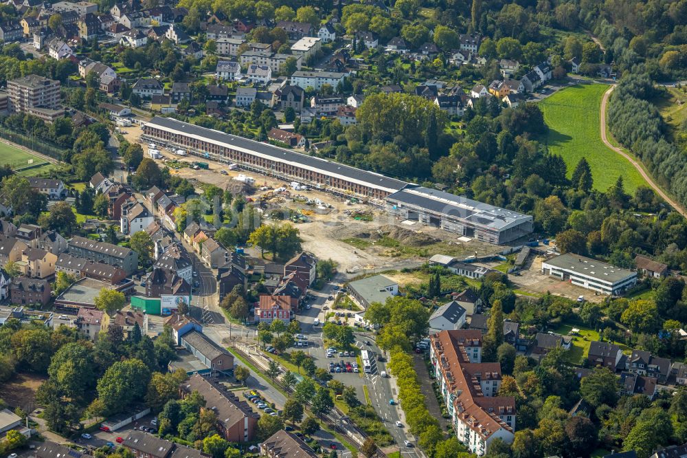 Luftaufnahme Dortmund - Baustellen zum Neubau eines Stadtquartiers des Projekts Alte Gleisfabrik am Krückenweg in Dortmund im Bundesland Nordrhein-Westfalen, Deutschland