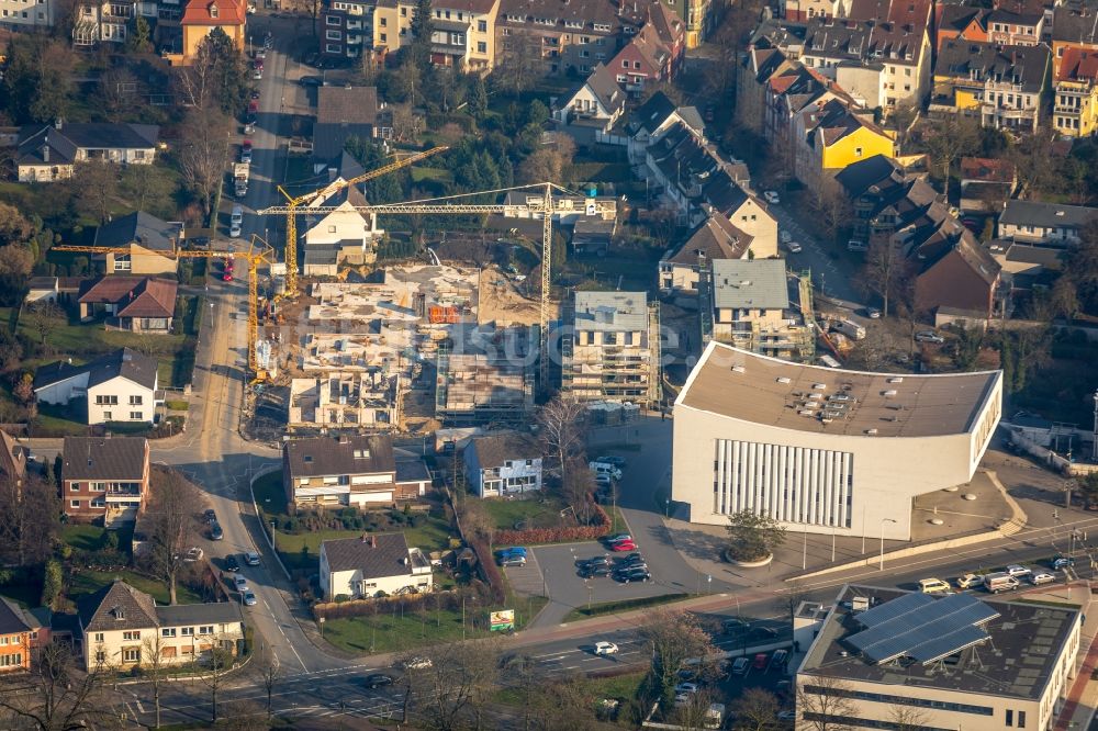 Hamm aus der Vogelperspektive: Baustellen zum Neubau eines Stadtquartiers Rietzgartenviertel im Ortsteil Hamm-Osten in Hamm im Bundesland Nordrhein-Westfalen, Deutschland