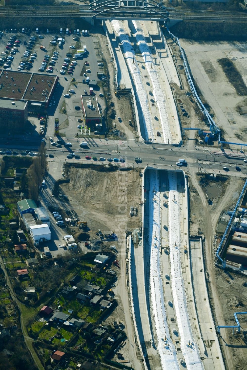 Berlin Von Oben - Baustellen Zum Neubau Der Verlängerung Der ...