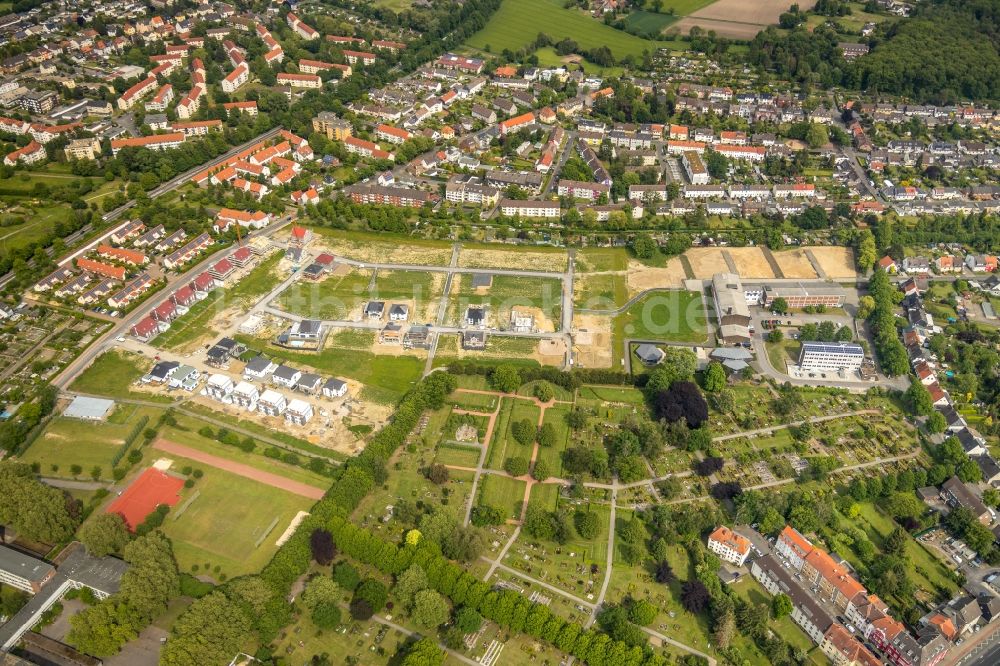 Luftbild Hamm - Baustellen zum Neubau- Wohngebiet einer Einfamilienhaus- Siedlung am Beisenkamp in Hamm im Bundesland Nordrhein-Westfalen, Deutschland