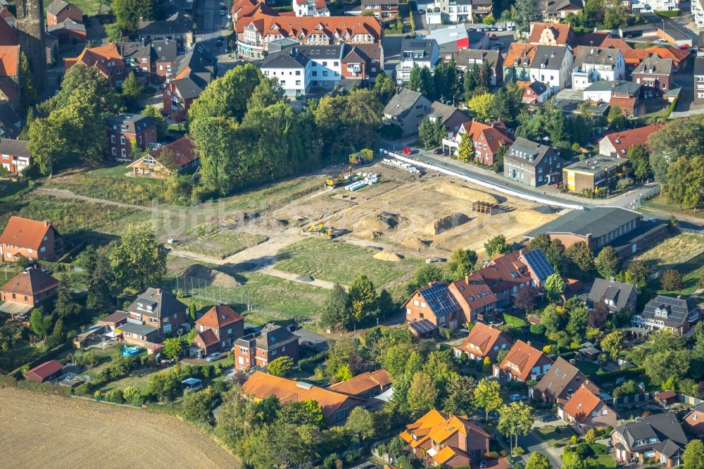 Hamm aus der Vogelperspektive: Baustellen zum Neubau- Wohngebiet einer Einfamilienhaus- Siedlung an der Dörholtstraße in Hamm im Bundesland Nordrhein-Westfalen, Deutschland