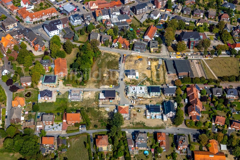 Luftbild Hamm - Baustellen zum Neubau- Wohngebiet einer Einfamilienhaus- Siedlung an der Dörholtstraße in Hamm im Bundesland Nordrhein-Westfalen, Deutschland