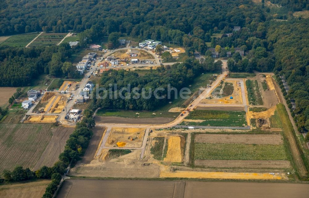 Luftbild Gelsenkirchen - Baustellen zum Neubau- Wohngebiet einer Einfamilienhaus- Siedlung entlang der Westerholter Straße in Gelsenkirchen im Bundesland Nordrhein-Westfalen, Deutschland