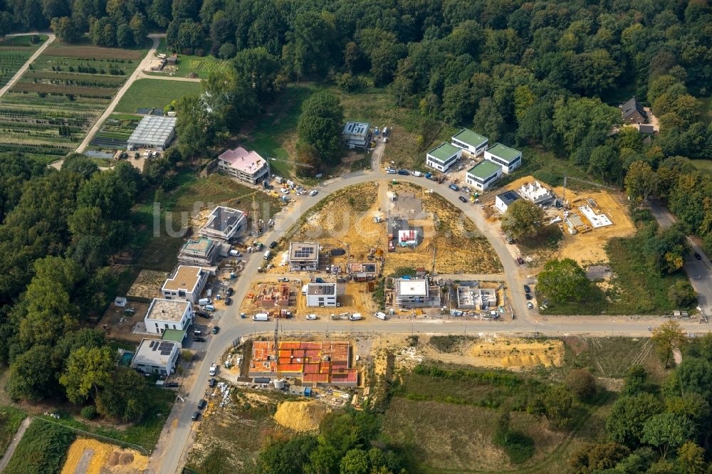 Luftbild Gelsenkirchen - Baustellen zum Neubau- Wohngebiet einer Einfamilienhaus- Siedlung entlang der Westerholter Straße in Gelsenkirchen im Bundesland Nordrhein-Westfalen, Deutschland