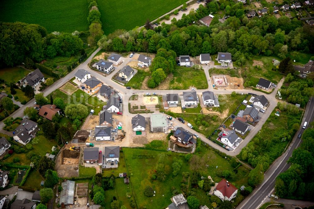 Gevelsberg von oben - Baustellen zum Neubau- Wohngebiet einer Einfamilienhaus- Siedlung in Gevelsberg im Bundesland Nordrhein-Westfalen