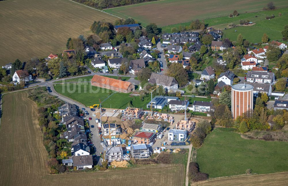 Hagen aus der Vogelperspektive: Baustellen zum Neubau- Wohngebiet einer Einfamilienhaus- Siedlung in Hagen im Bundesland Nordrhein-Westfalen, Deutschland