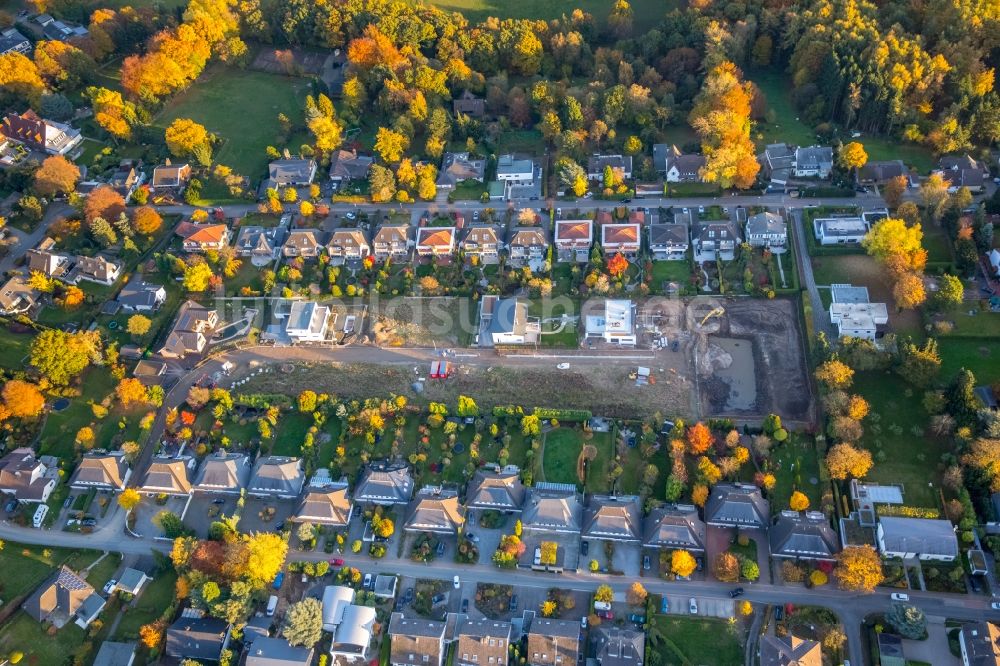 Herdecke von oben - Baustellen zum Neubau- Wohngebiet einer Einfamilienhaus- Siedlung in Herdecke im Bundesland Nordrhein-Westfalen