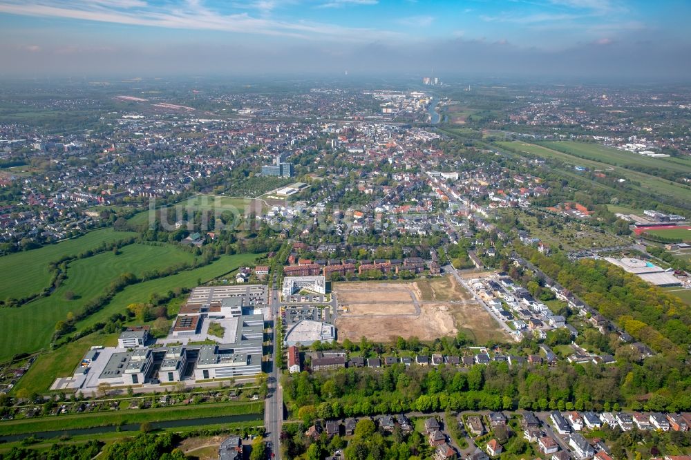 Luftbild Hamm - Baustellen zum Neubau- Wohngebiet einer Einfamilienhaus- Siedlung Paracelsuspark der Paracelsus GmbH & Co. KG in Hamm im Bundesland Nordrhein-Westfalen