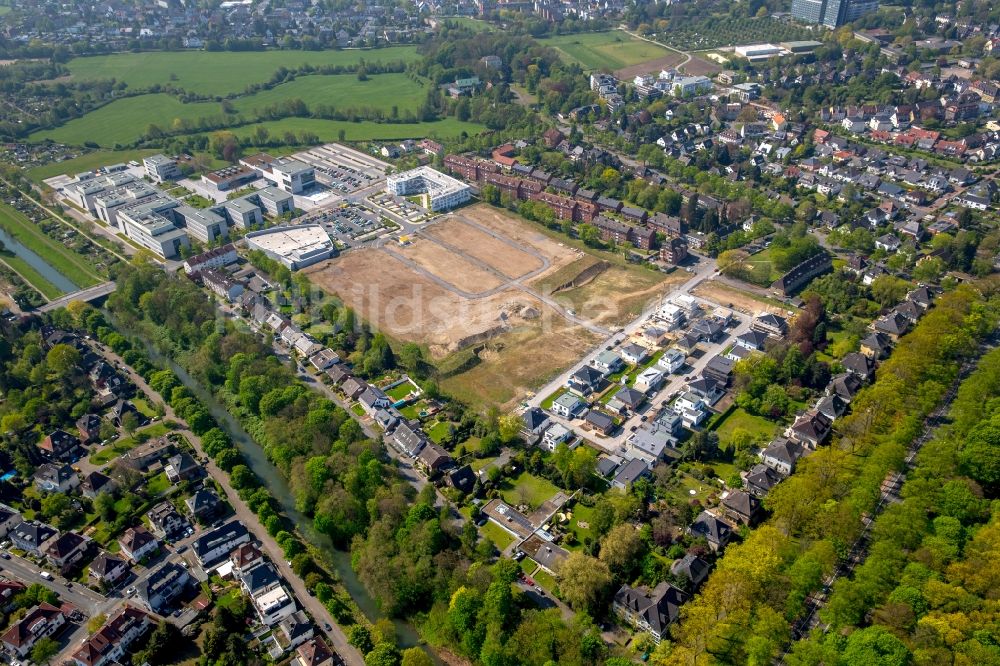 Luftaufnahme Hamm - Baustellen zum Neubau- Wohngebiet einer Einfamilienhaus- Siedlung Paracelsuspark der Paracelsus GmbH & Co. KG in Hamm im Bundesland Nordrhein-Westfalen