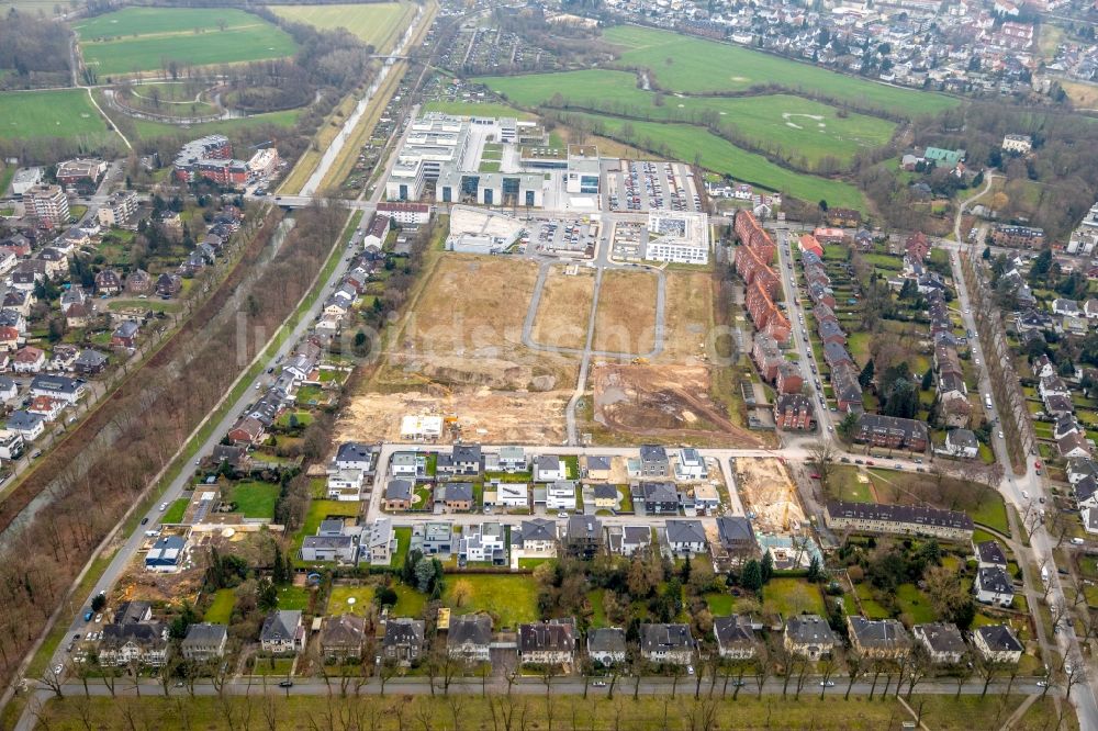 Luftbild Hamm - Baustellen zum Neubau- Wohngebiet einer Einfamilienhaus- Siedlung Paracelsuspark der Paracelsus GmbH & Co. KG in Hamm im Bundesland Nordrhein-Westfalen