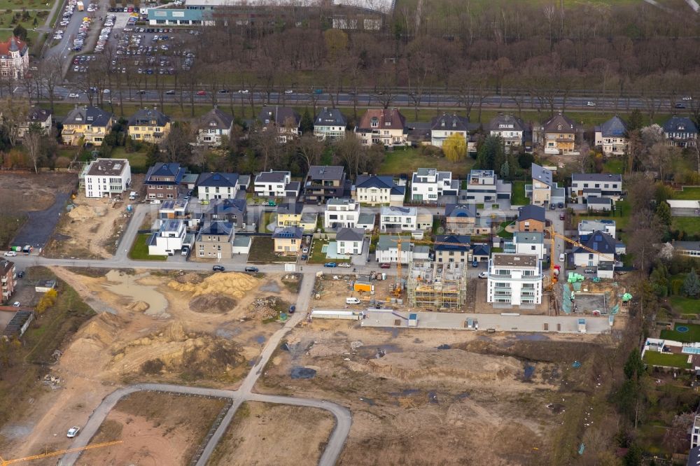 Hamm aus der Vogelperspektive: Baustellen zum Neubau- Wohngebiet einer Einfamilienhaus- Siedlung Paracelsuspark der Paracelsus GmbH & Co. KG in Hamm im Bundesland Nordrhein-Westfalen