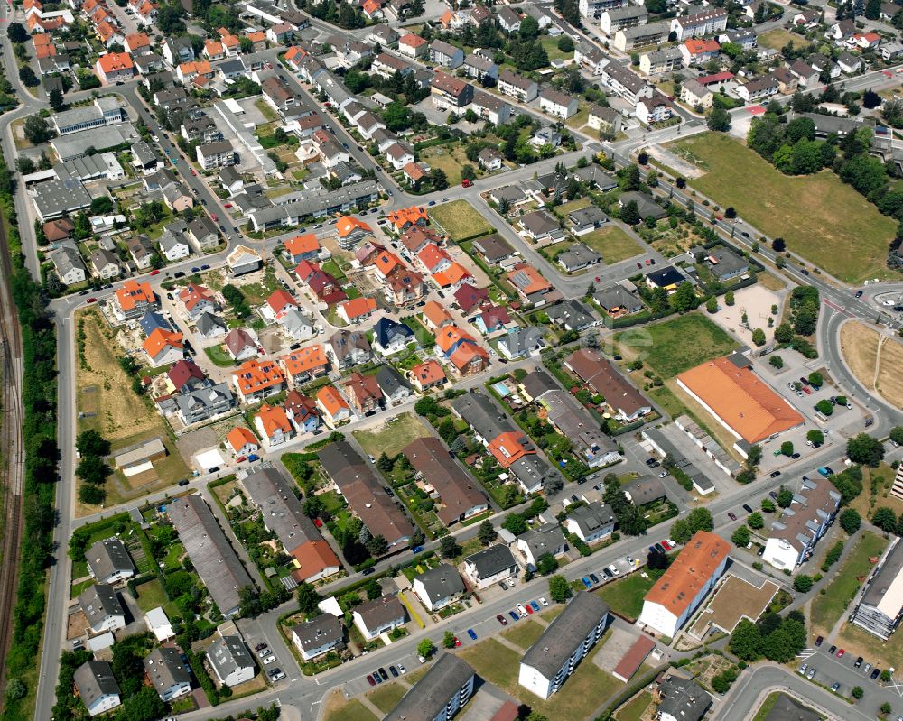 Luftaufnahme Philippsburg - Baustellen zum Neubau- Wohngebiet einer Einfamilienhaus- Siedlung in Philippsburg im Bundesland Baden-Württemberg, Deutschland