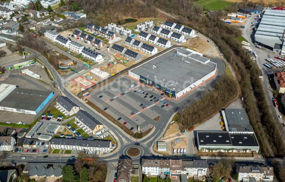 Luftaufnahme Velbert - Baustellen zum Neubau- Wohngebiet einer Einfamilienhaus- Siedlung Sontumer Straße - Winkelstraße - Hixholzer Weg in Velbert im Bundesland Nordrhein-Westfalen